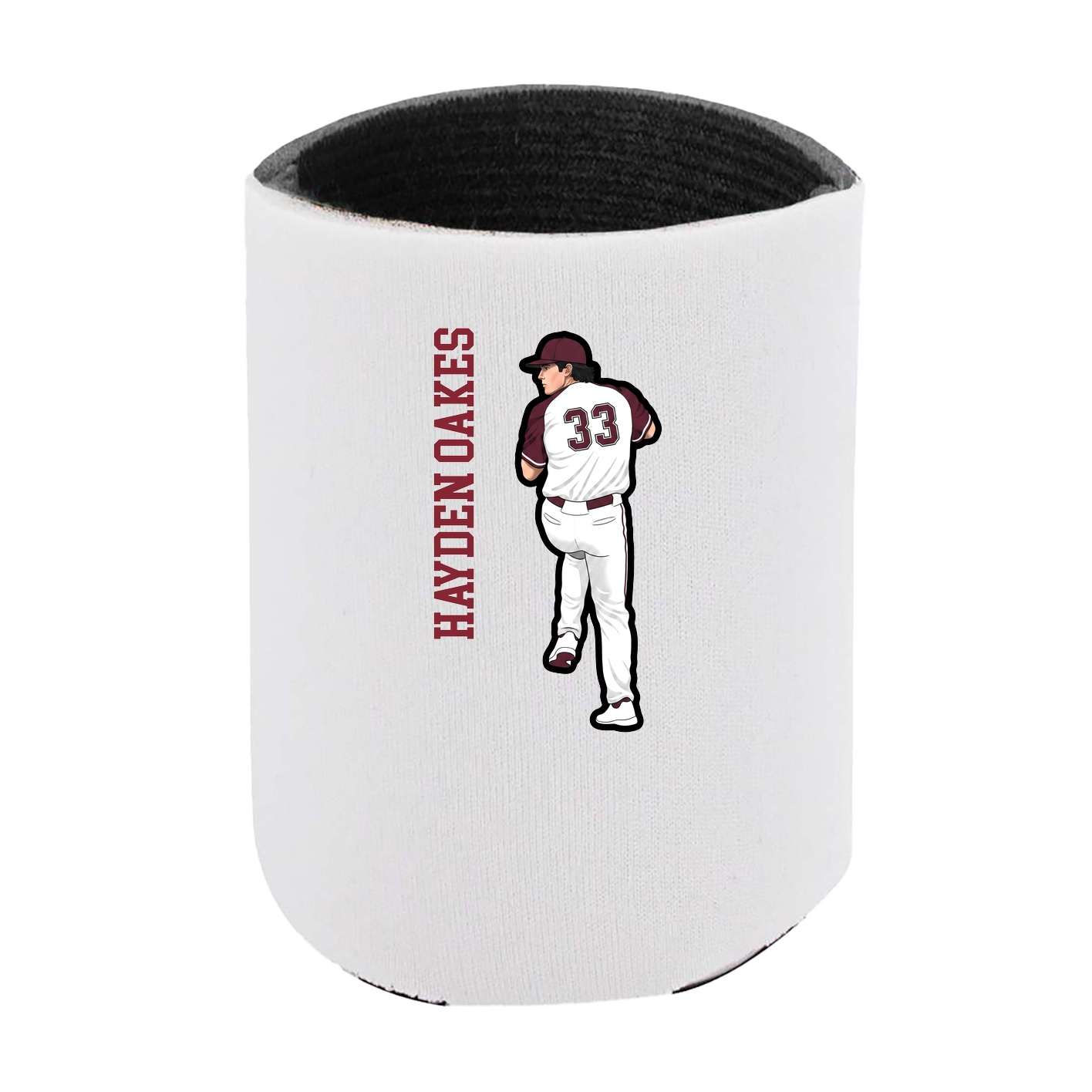 Can Holder — Name Vertical in White