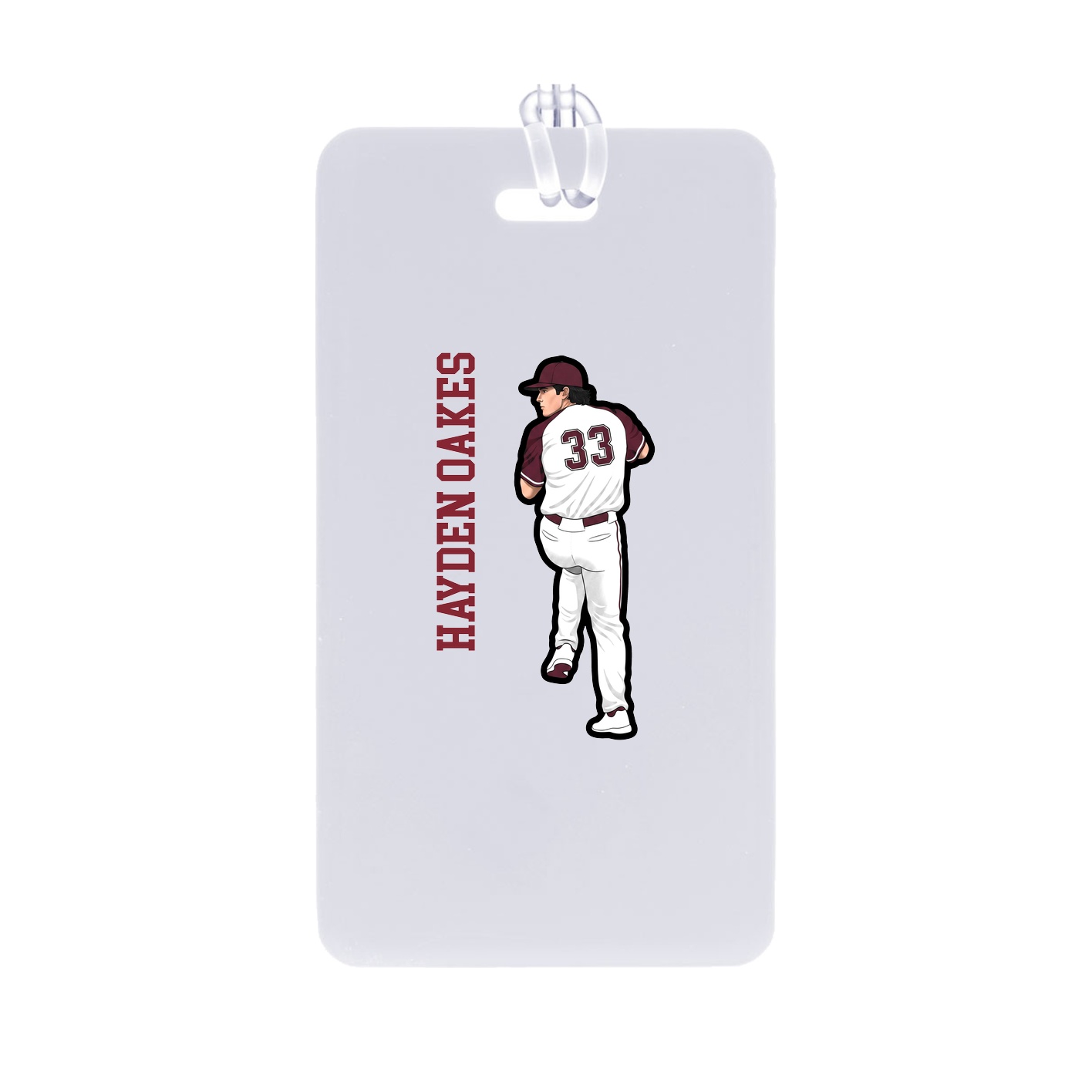 Bag Tag — Name Vertical in Classic