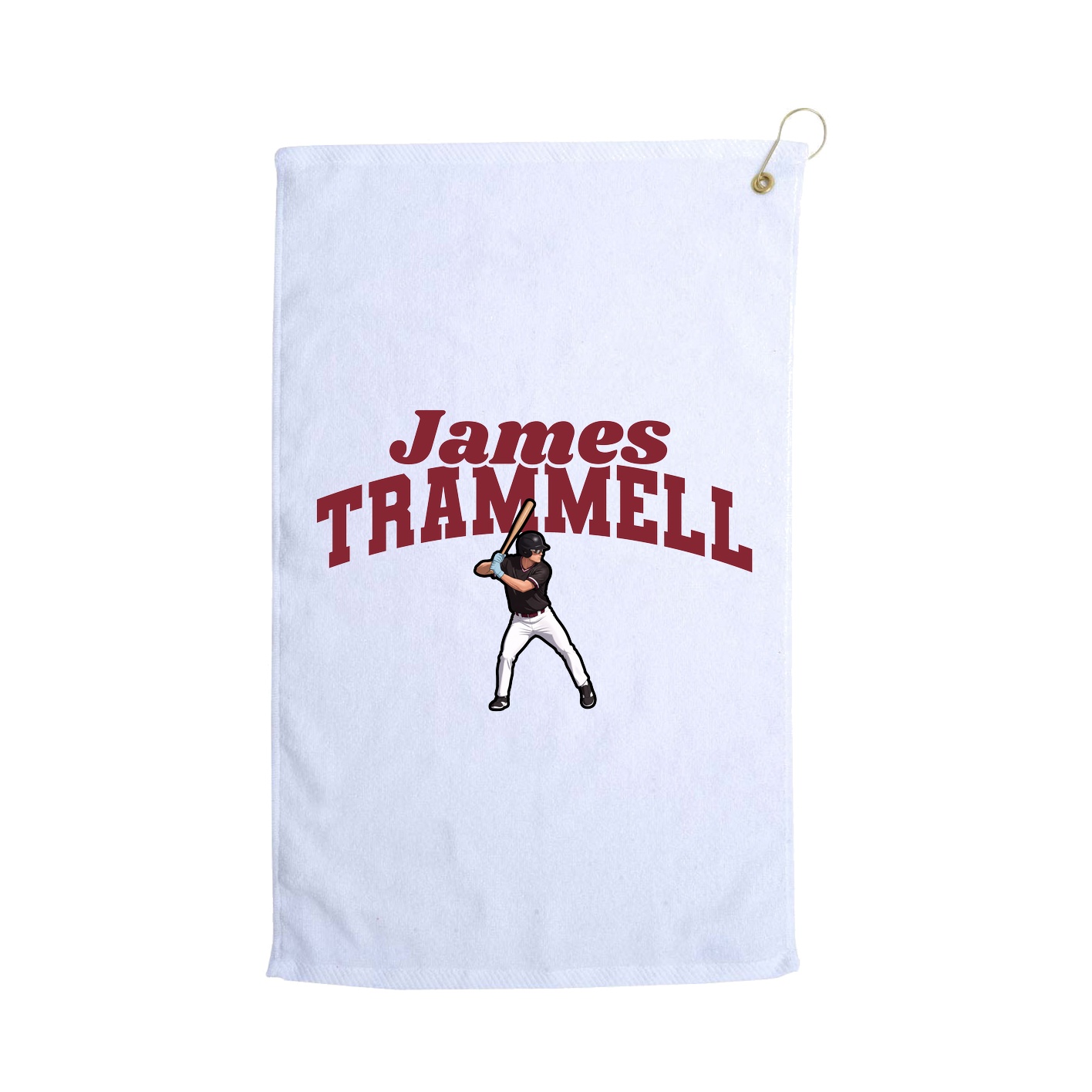 Golf Towel — Signature Arch in White