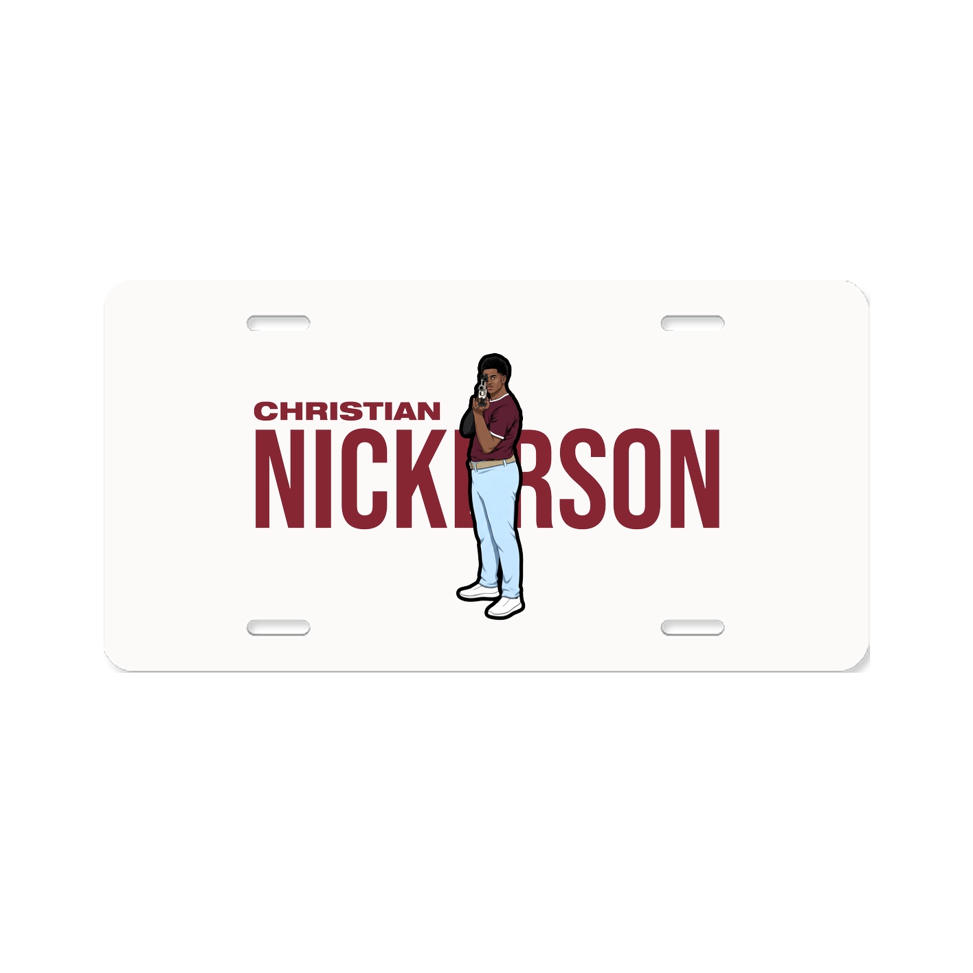 License Plate — Player Name in Classic