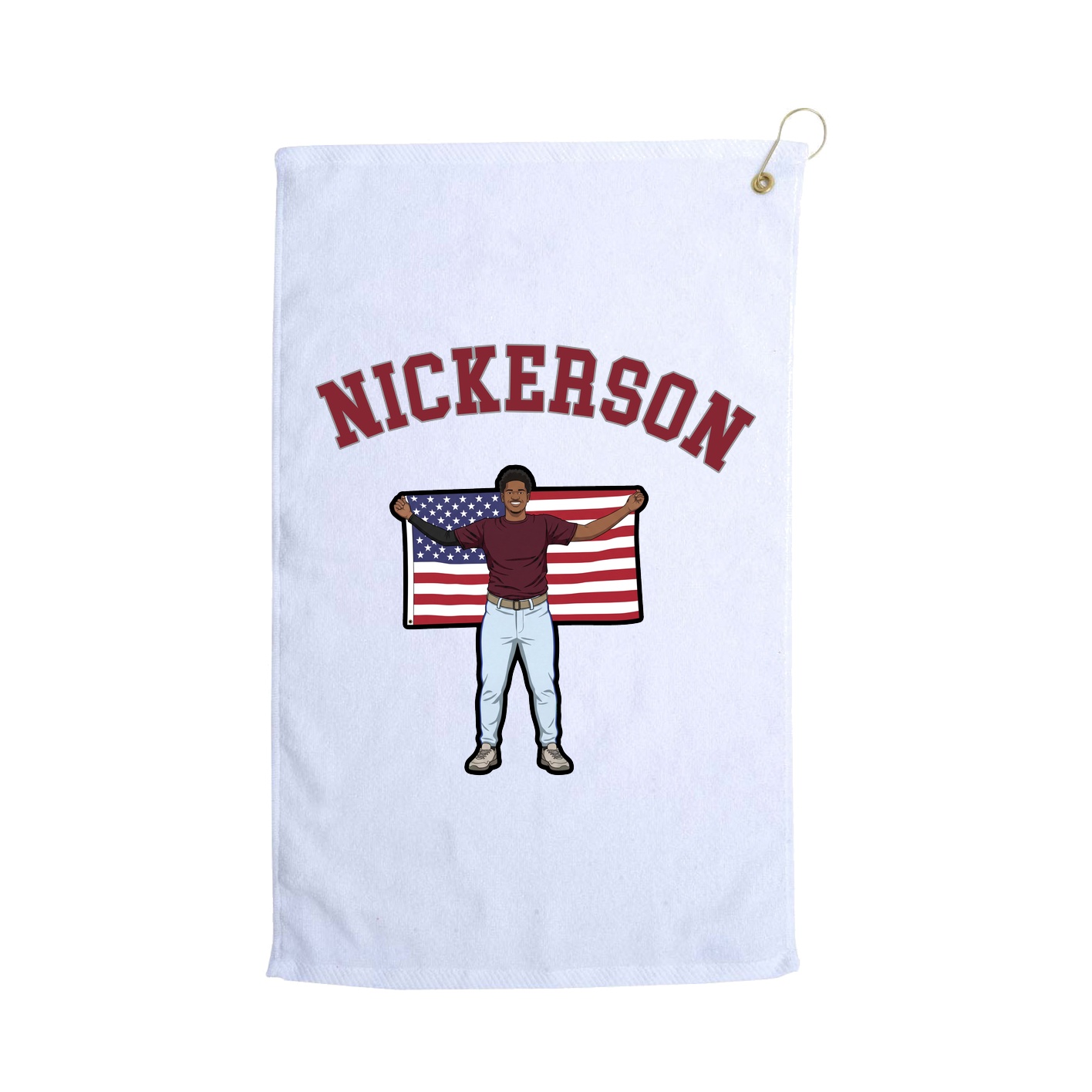 Golf Towel — Shirsey Arch in White