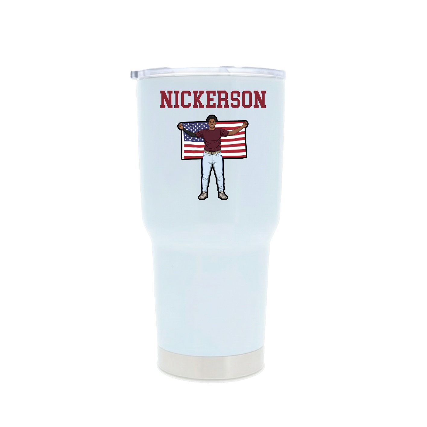 30oz Stainless Steel Tumbler — Shirsey in White