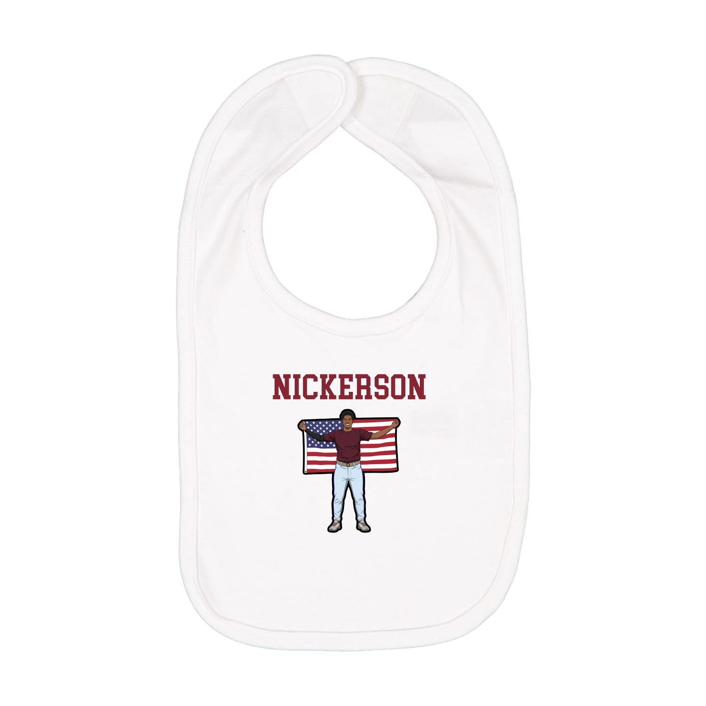 Infant Bib — Shirsey in White