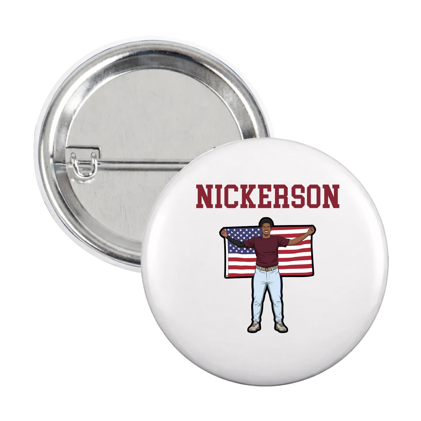 Game Day Button — Shirsey in White