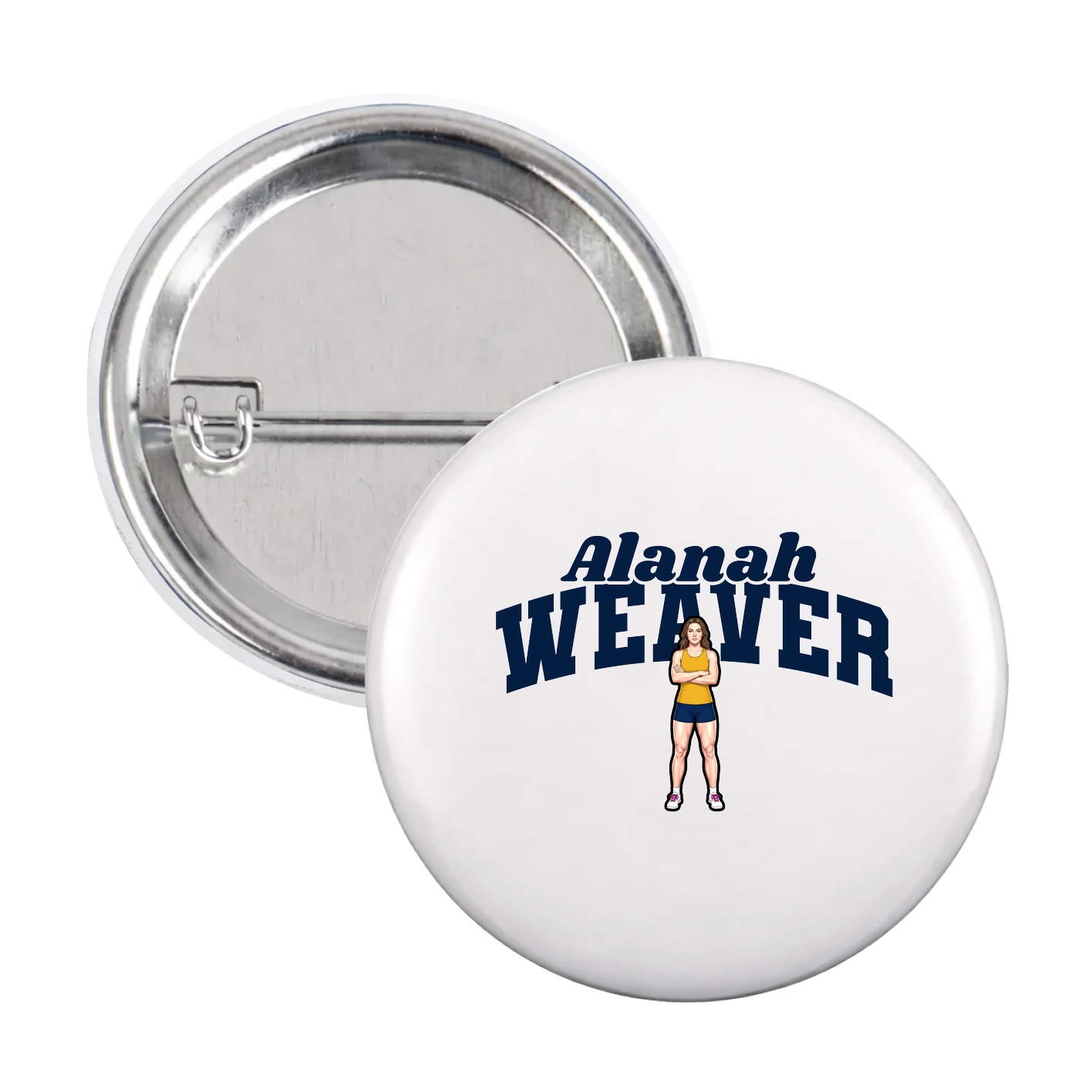 Game Day Button — Signature Arch in White