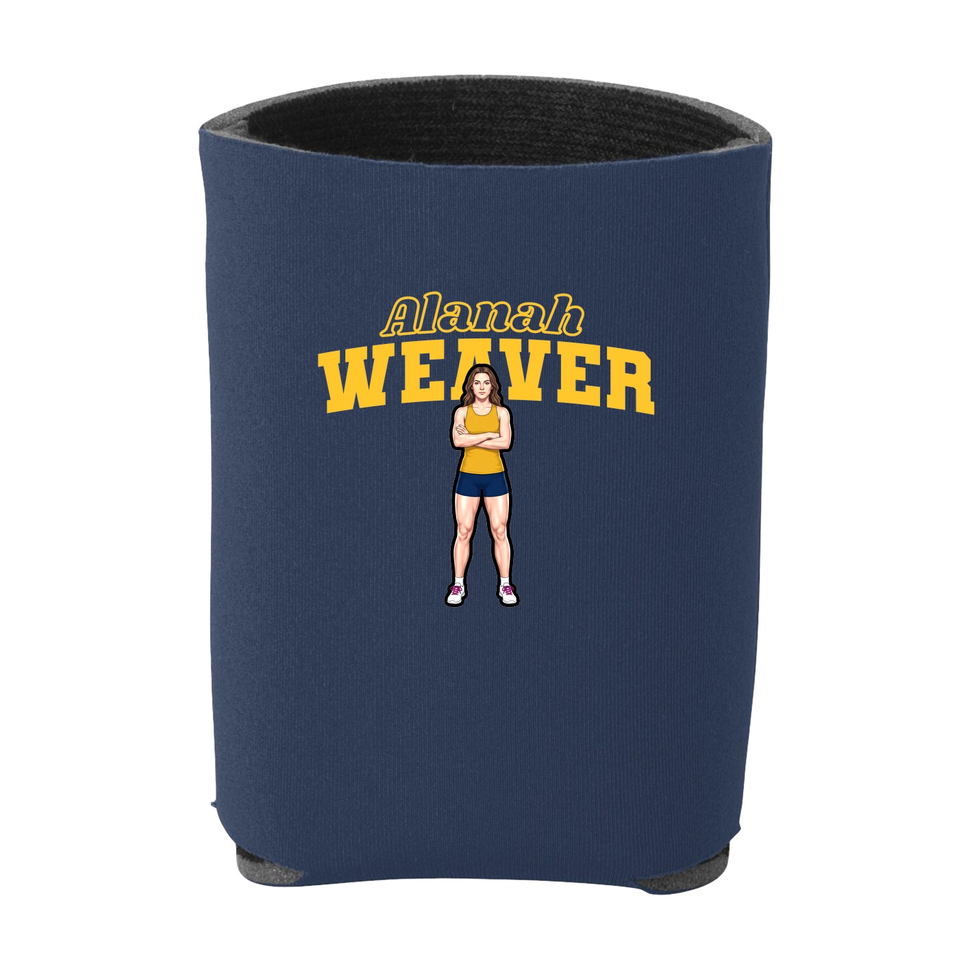 Can Holder — Name Arch in Navy