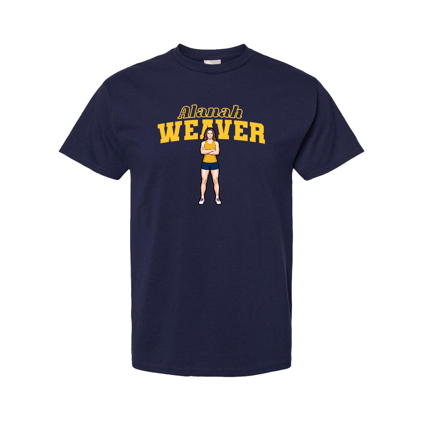 Youth Tee — Name Arch in Navy