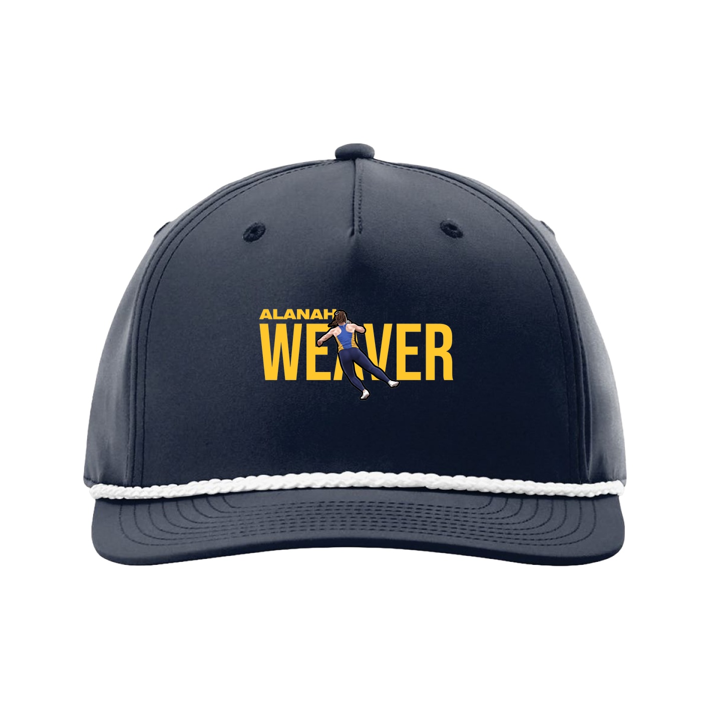 Five-Panel Classic Rope Cap — Player Name in Navy