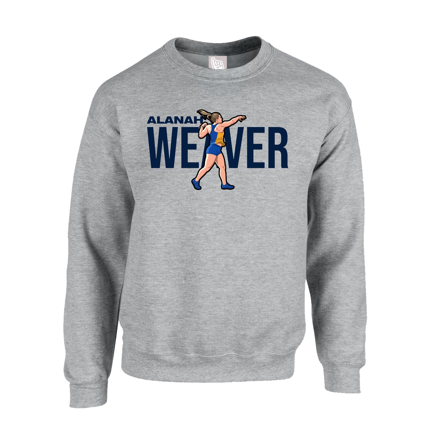Fleece Crew — Player Name in Grey