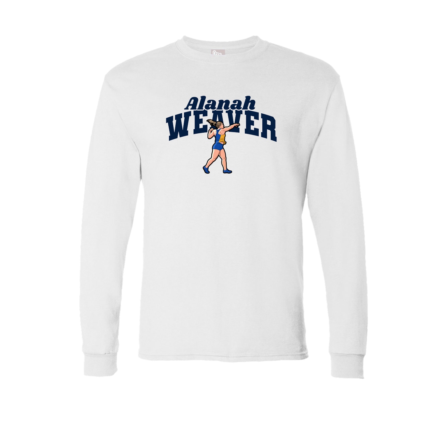 Long Sleeve Tee — Signature Arch in White
