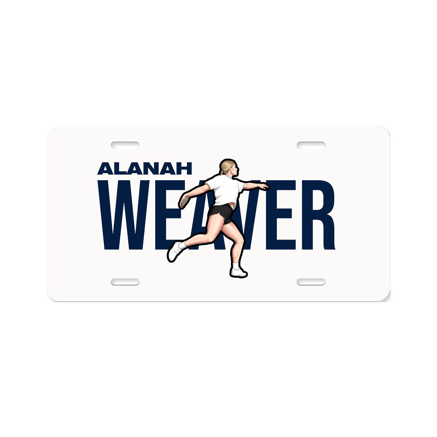 License Plate — Player Name in Classic