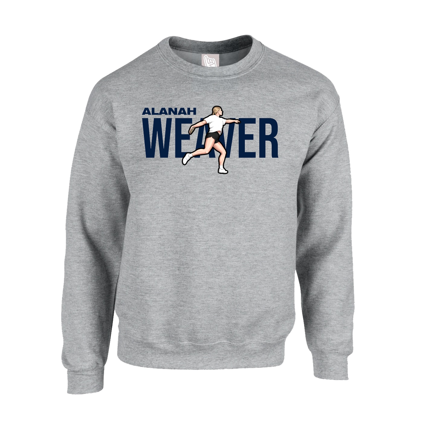 Fleece Crew — Player Name in Grey