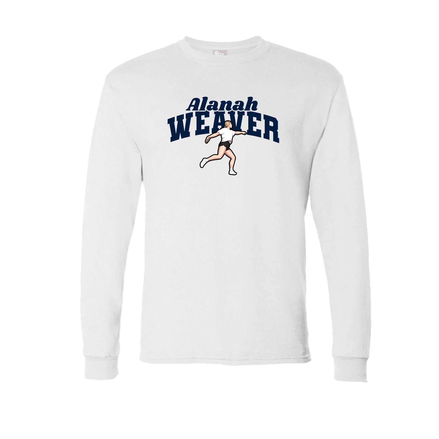 Long Sleeve Tee — Signature Arch in White