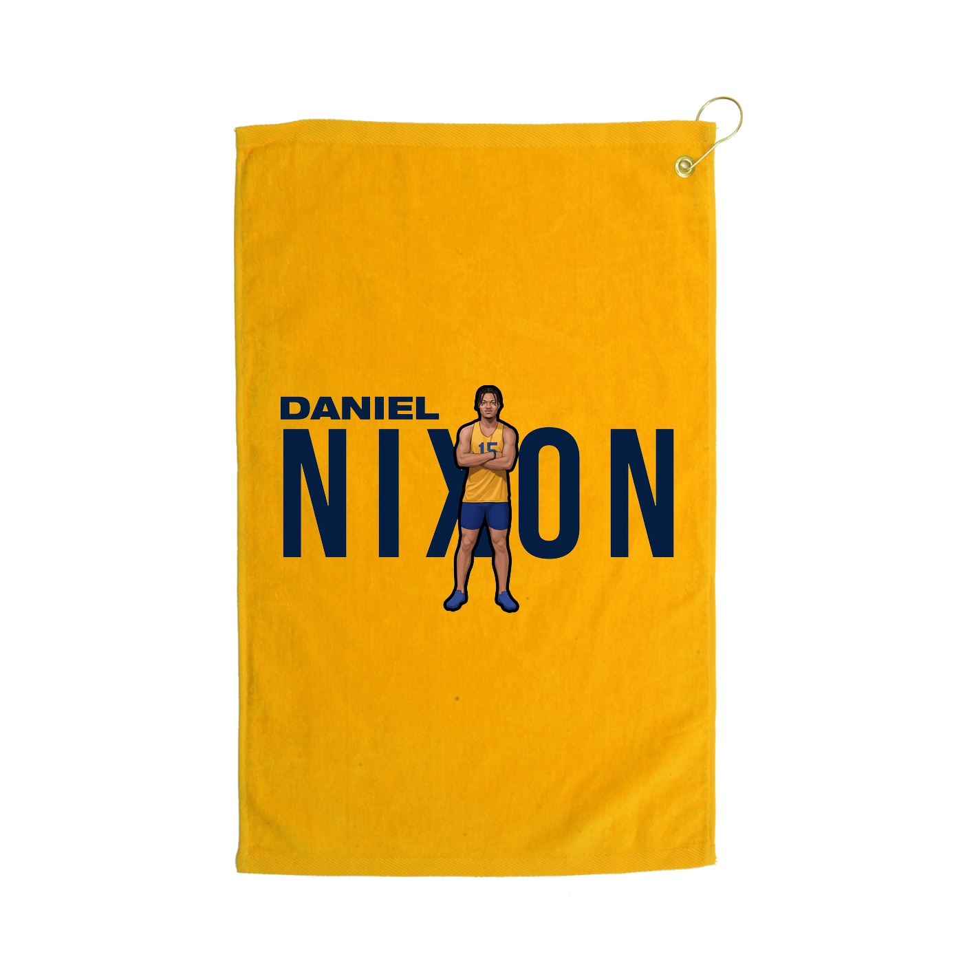 Golf Towel — Player Name in Gold