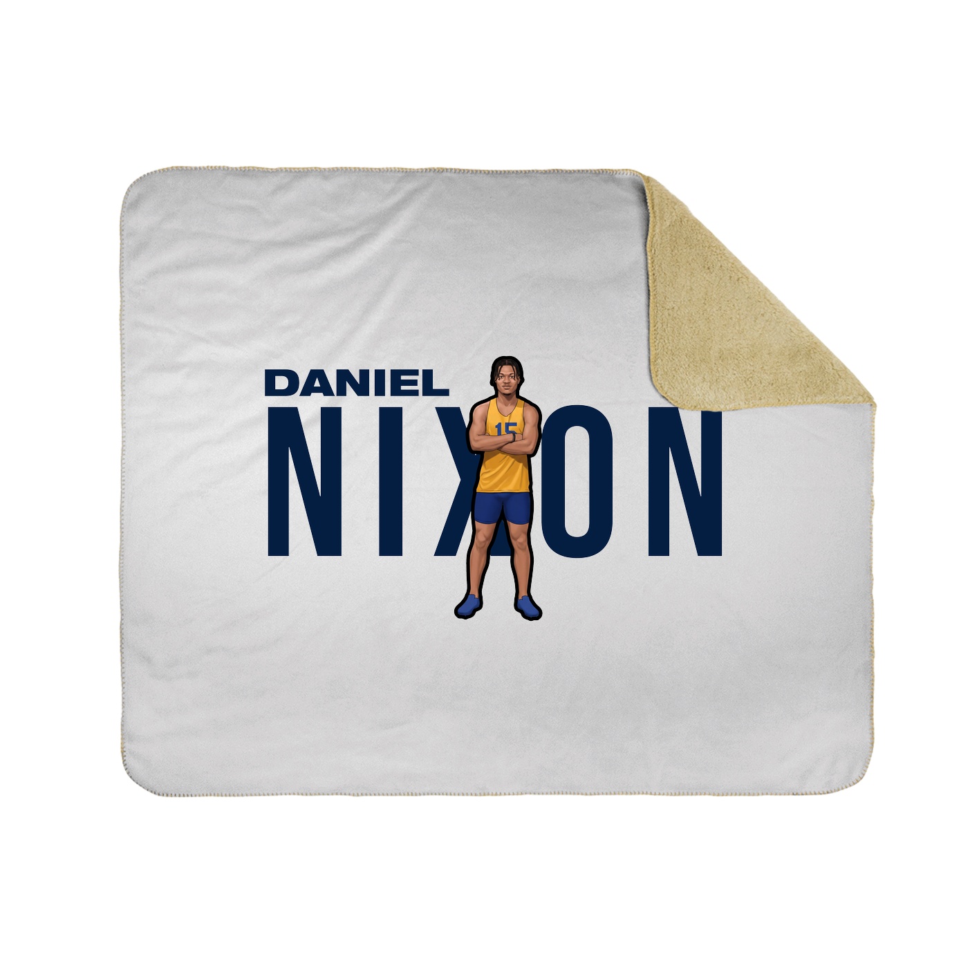 Throw Blanket — Player Name in White
