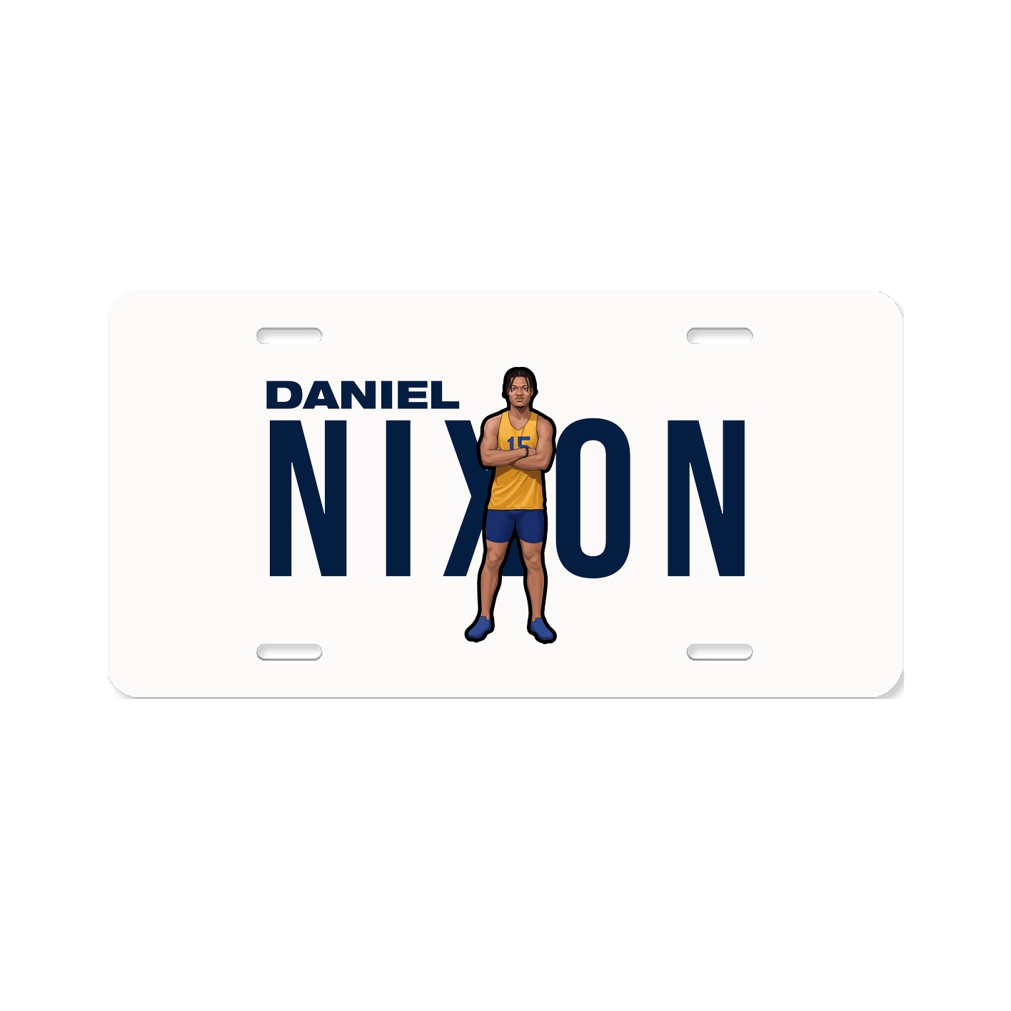 License Plate — Player Name in Classic