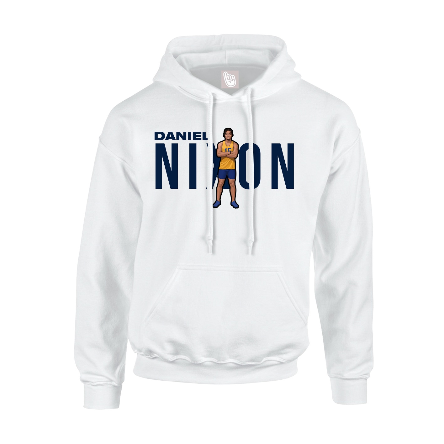 Youth Hoodie — Player Name in White