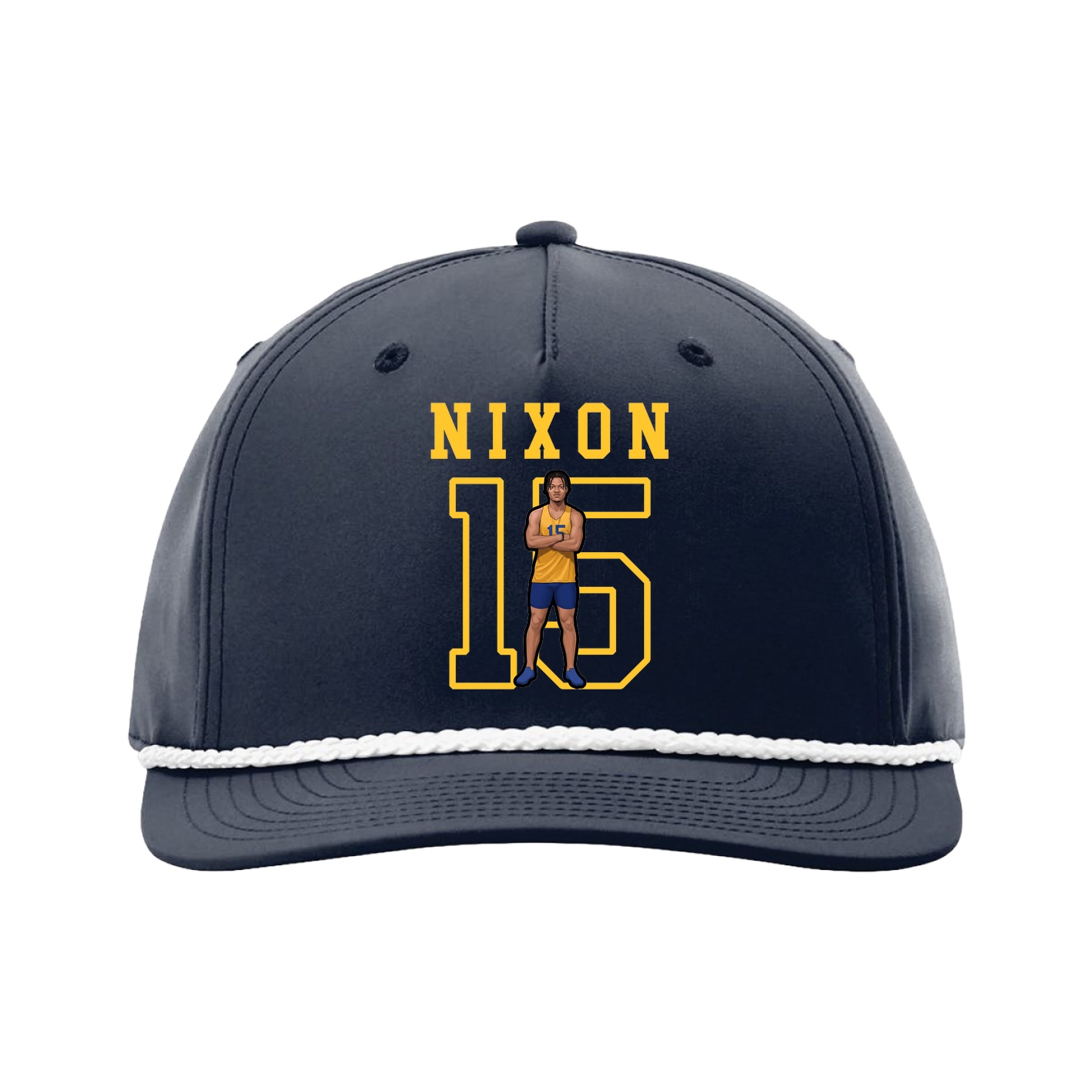 Five-Panel Classic Rope Cap — Shirsey in Navy