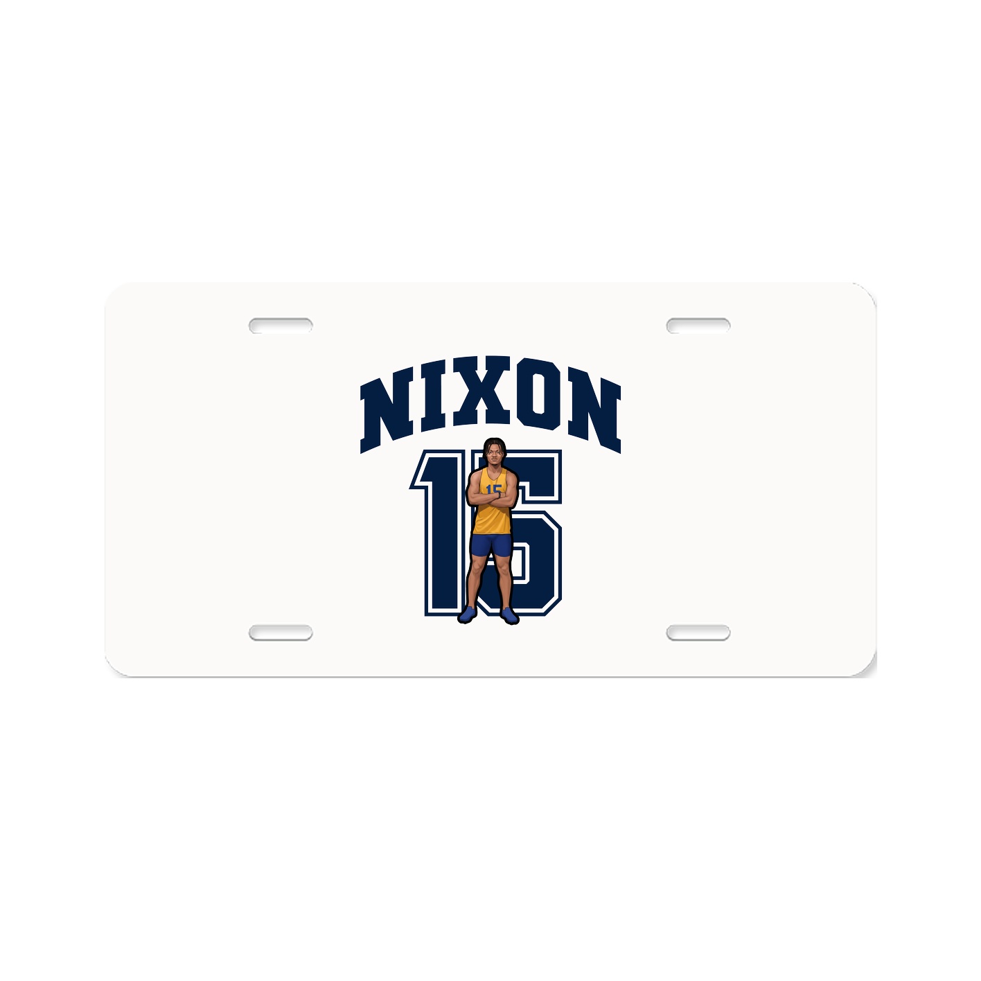License Plate — Number in Classic