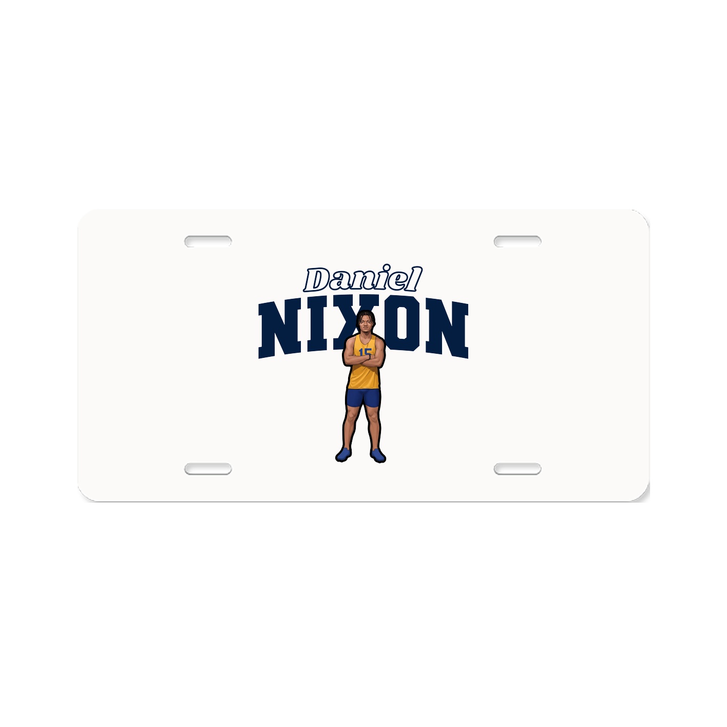 License Plate — Name Arch in Classic