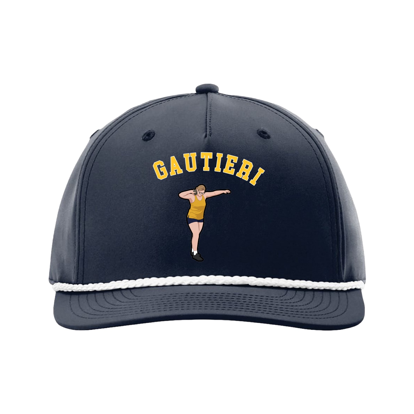 Five-Panel Classic Rope Cap — Shirsey Arch in Navy