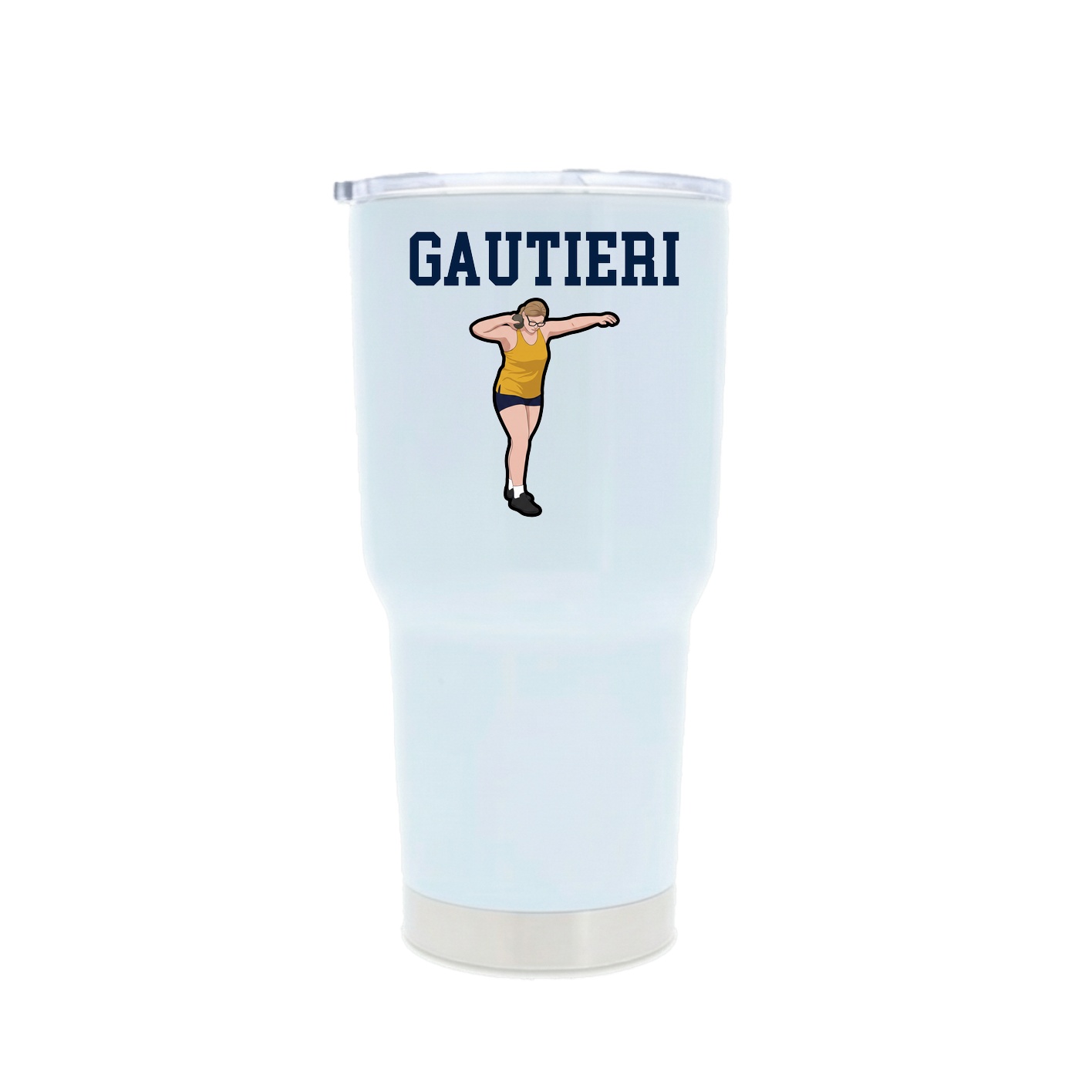 30oz Stainless Steel Tumbler — Shirsey in White