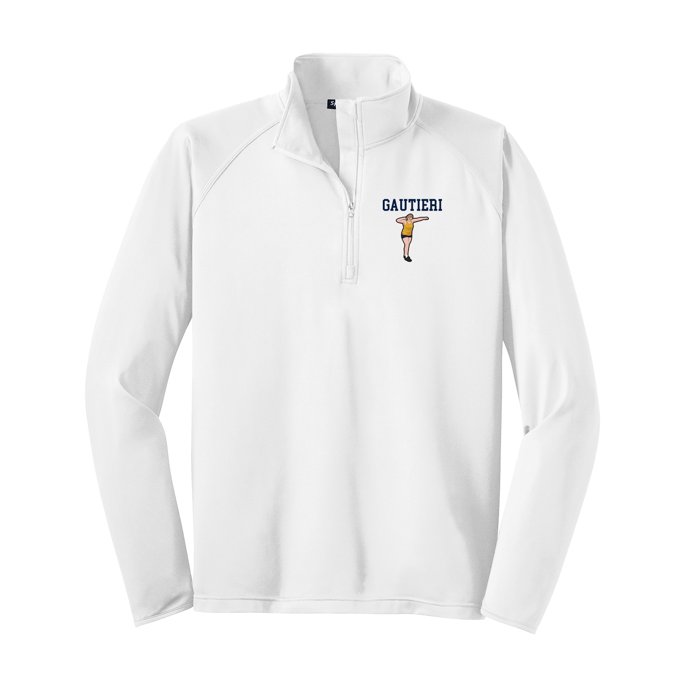 Q-Zip Pullover — Shirsey in White