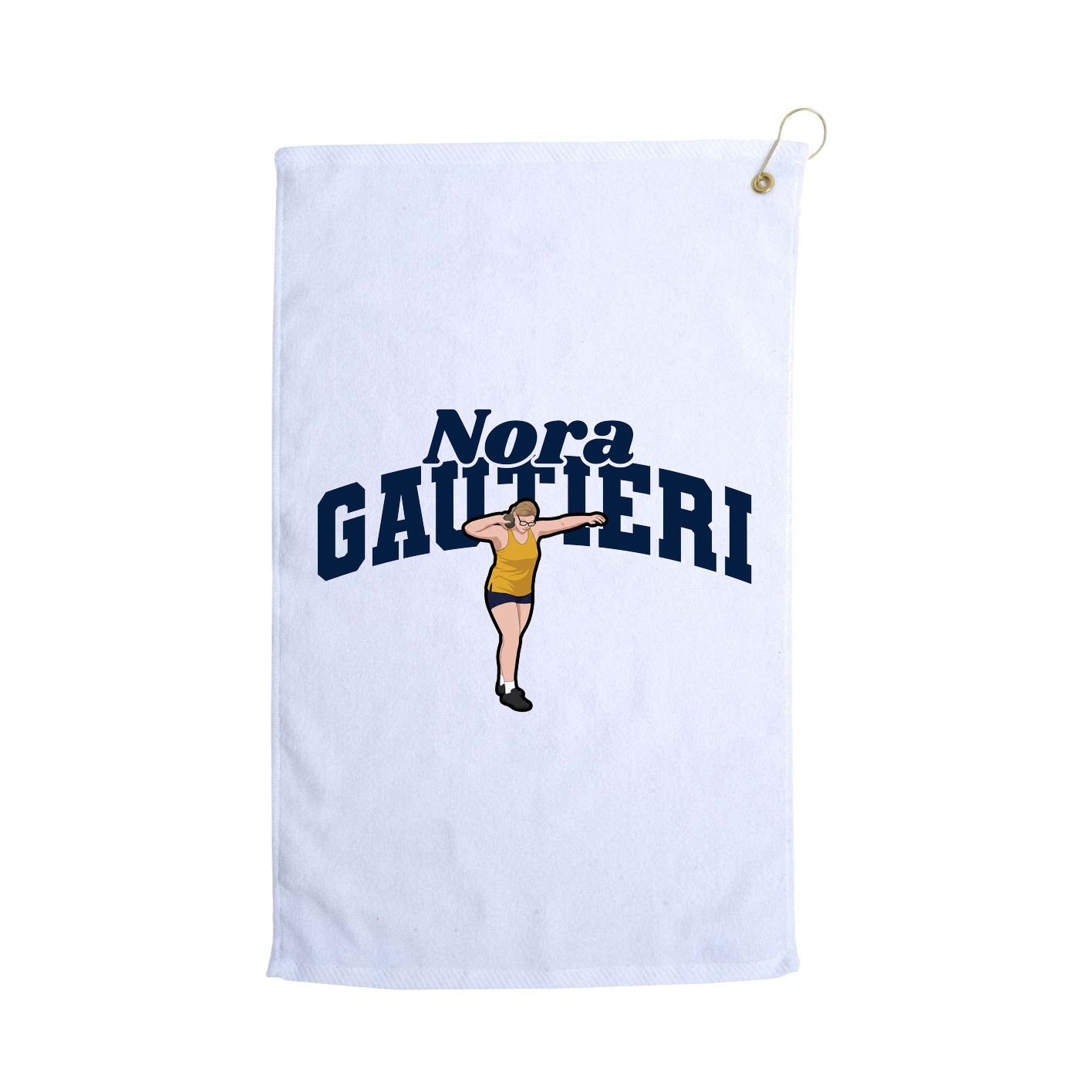 Golf Towel — Signature Arch in White
