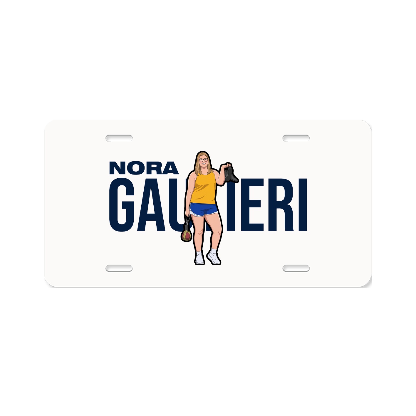 License Plate — Player Name in Classic
