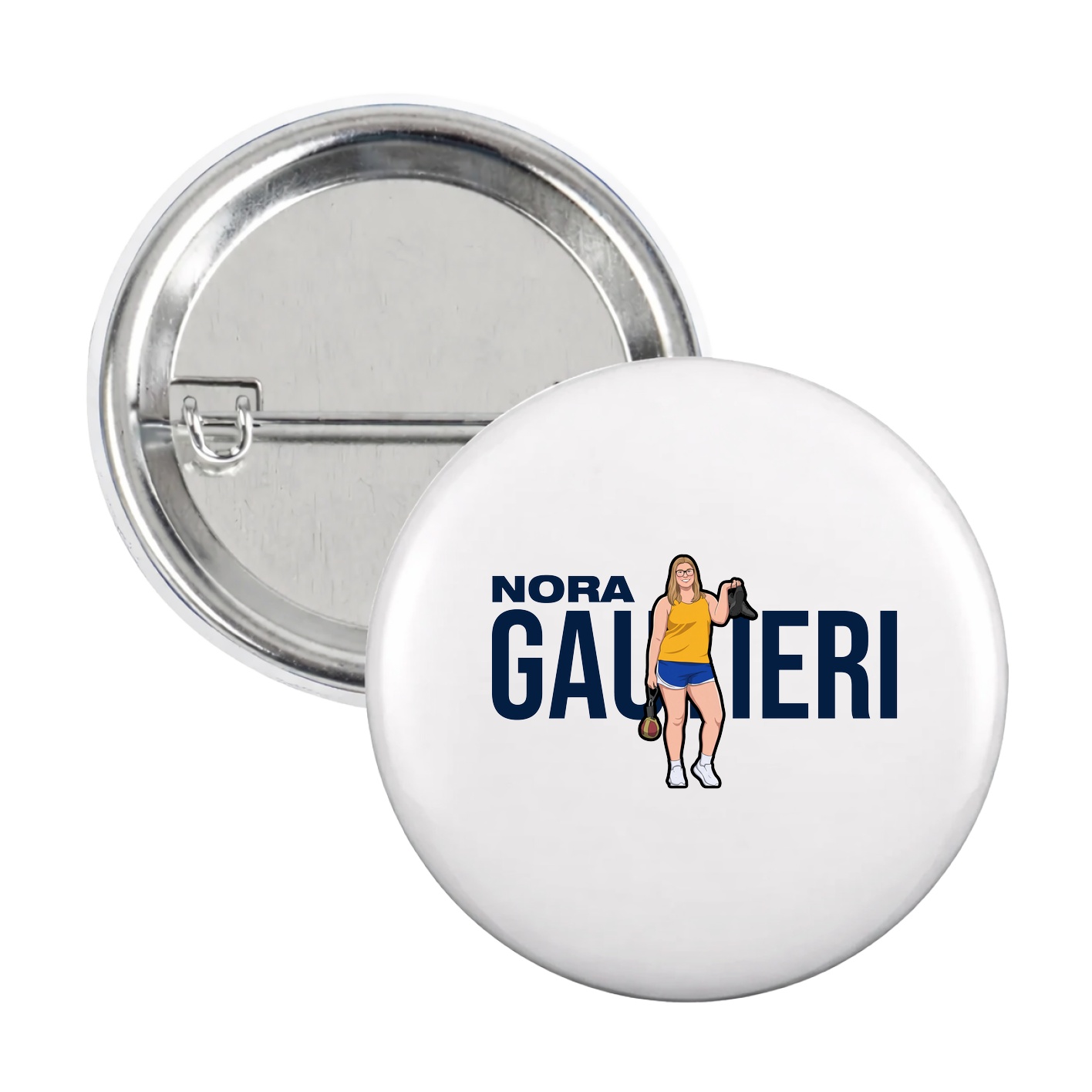Game Day Button — Player Name in White