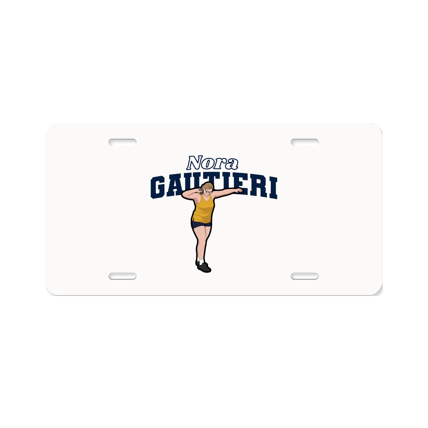 License Plate — Name Arch in Classic