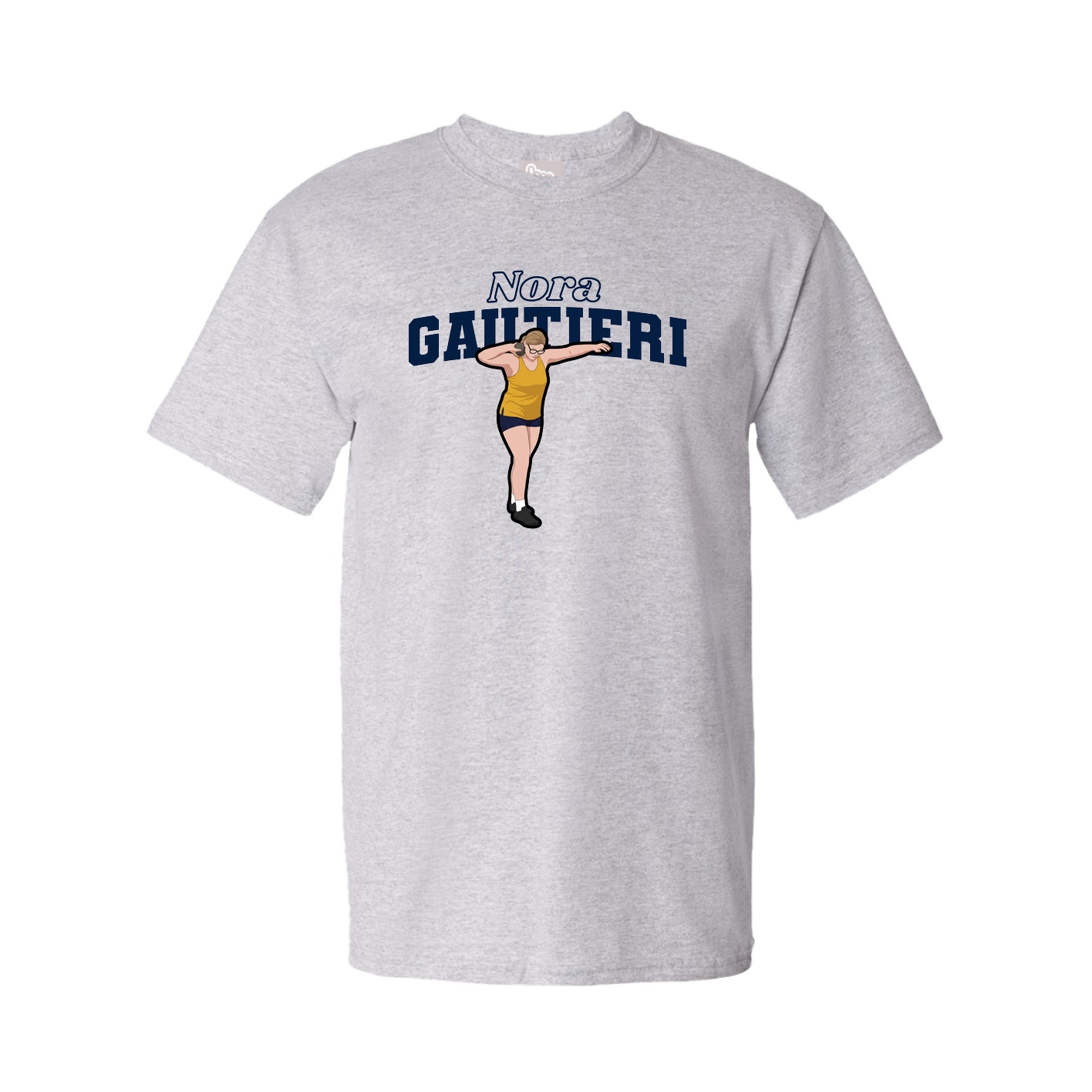 Youth Tee — Name Arch in Grey