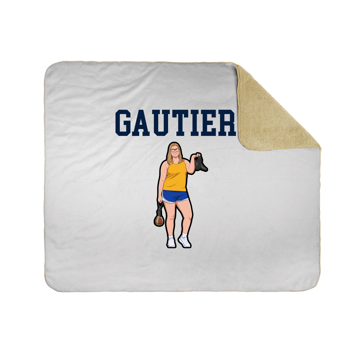 Throw Blanket — Shirsey in White