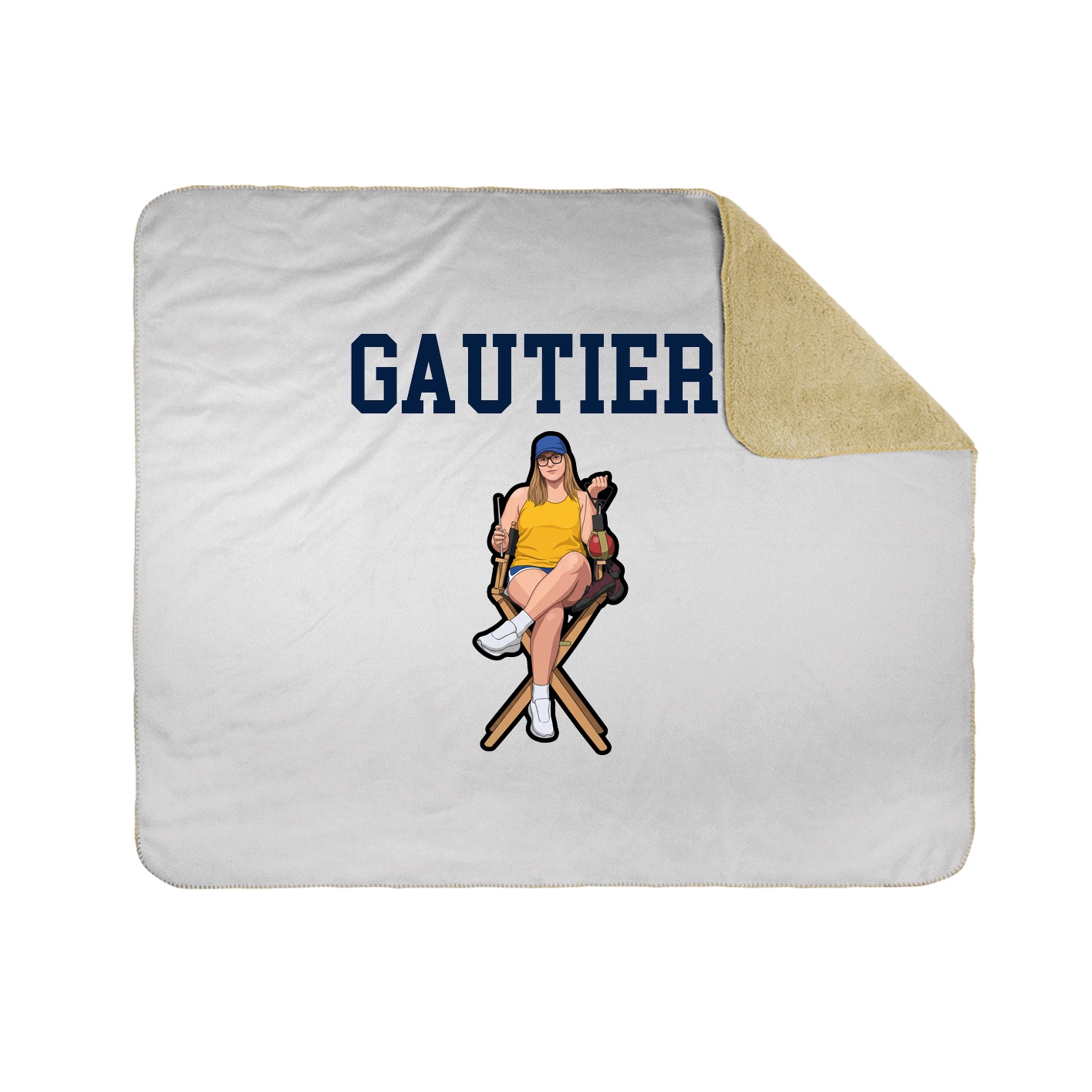 Throw Blanket — Shirsey in White