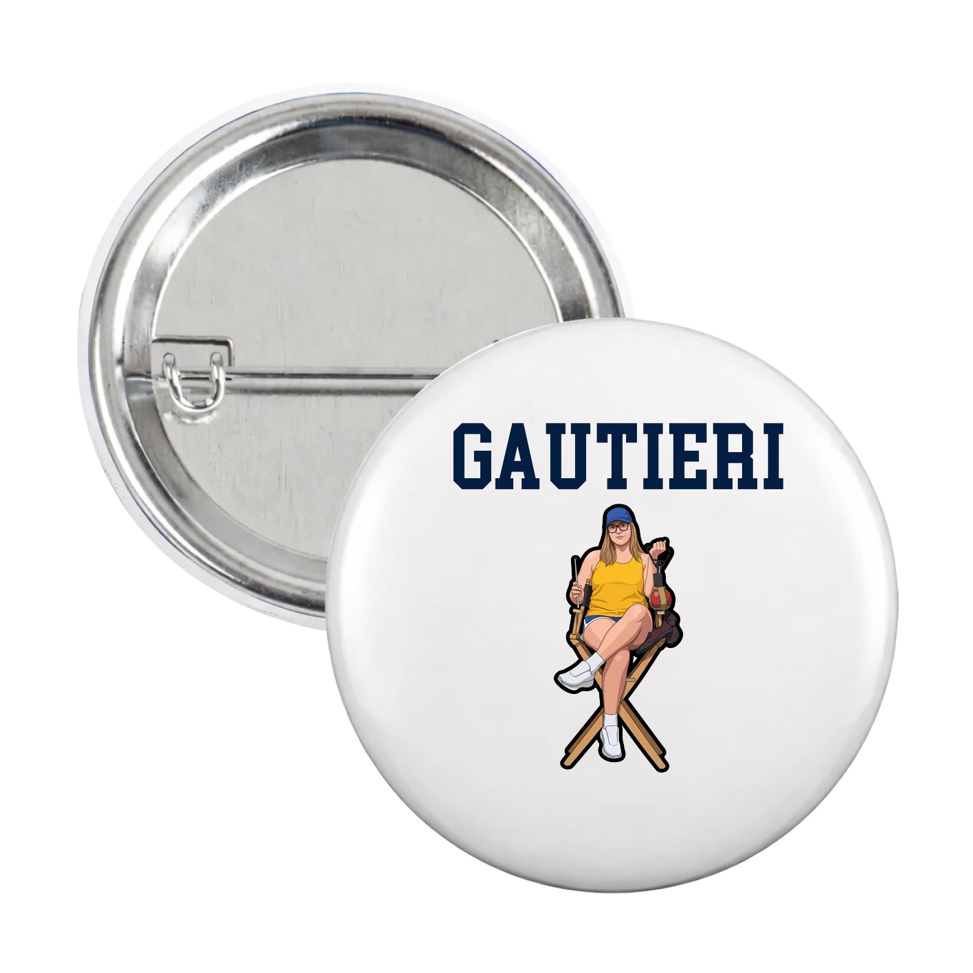 Game Day Button — Shirsey in White