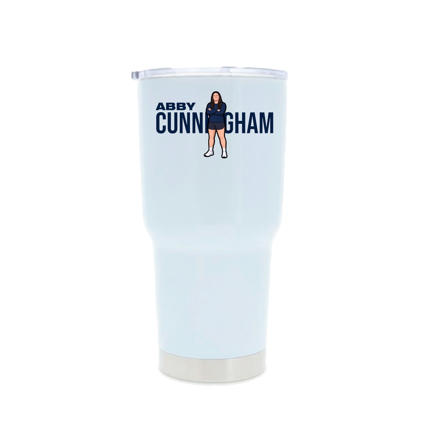 30oz Stainless Steel Tumbler — Player Name in White