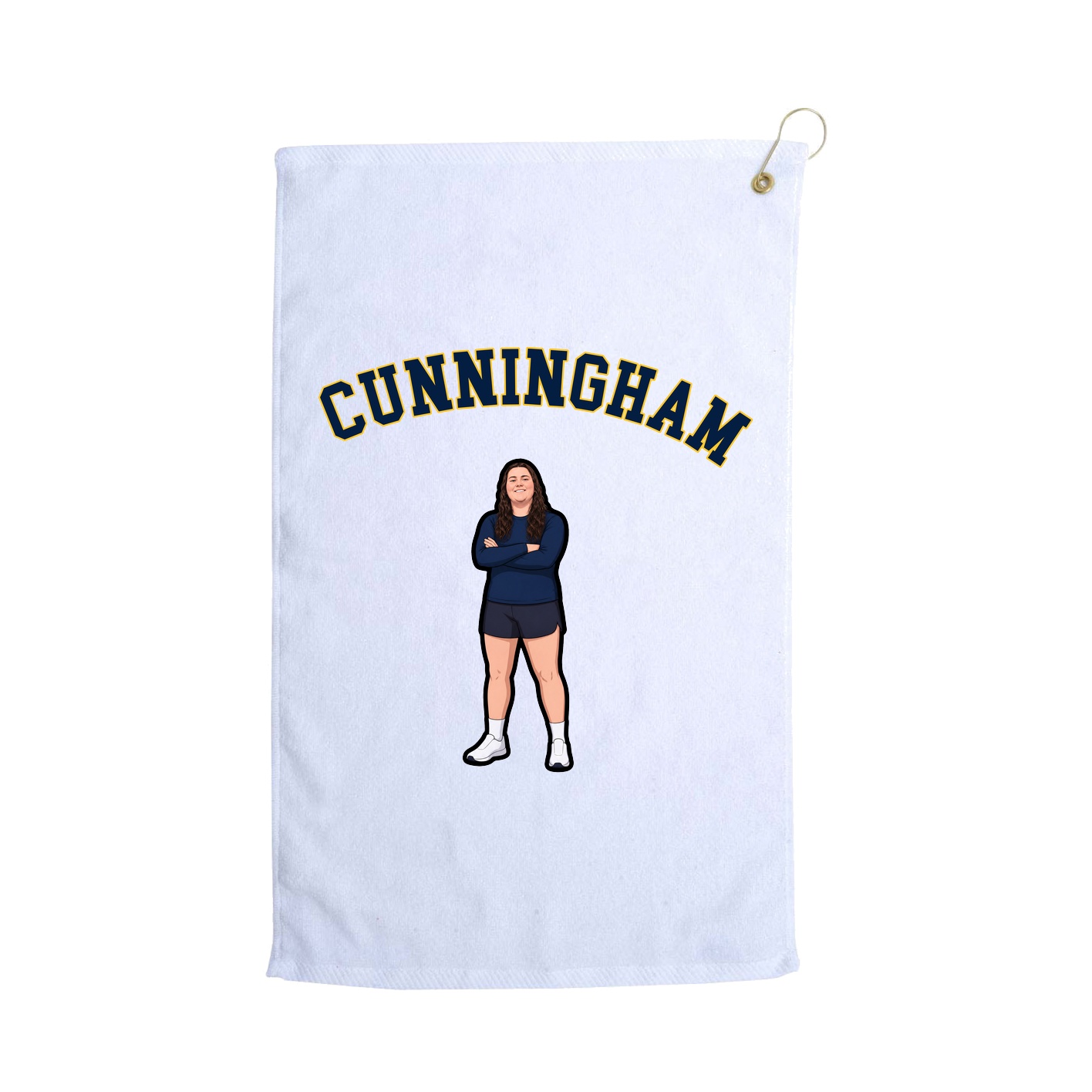 Golf Towel — Shirsey Arch in White