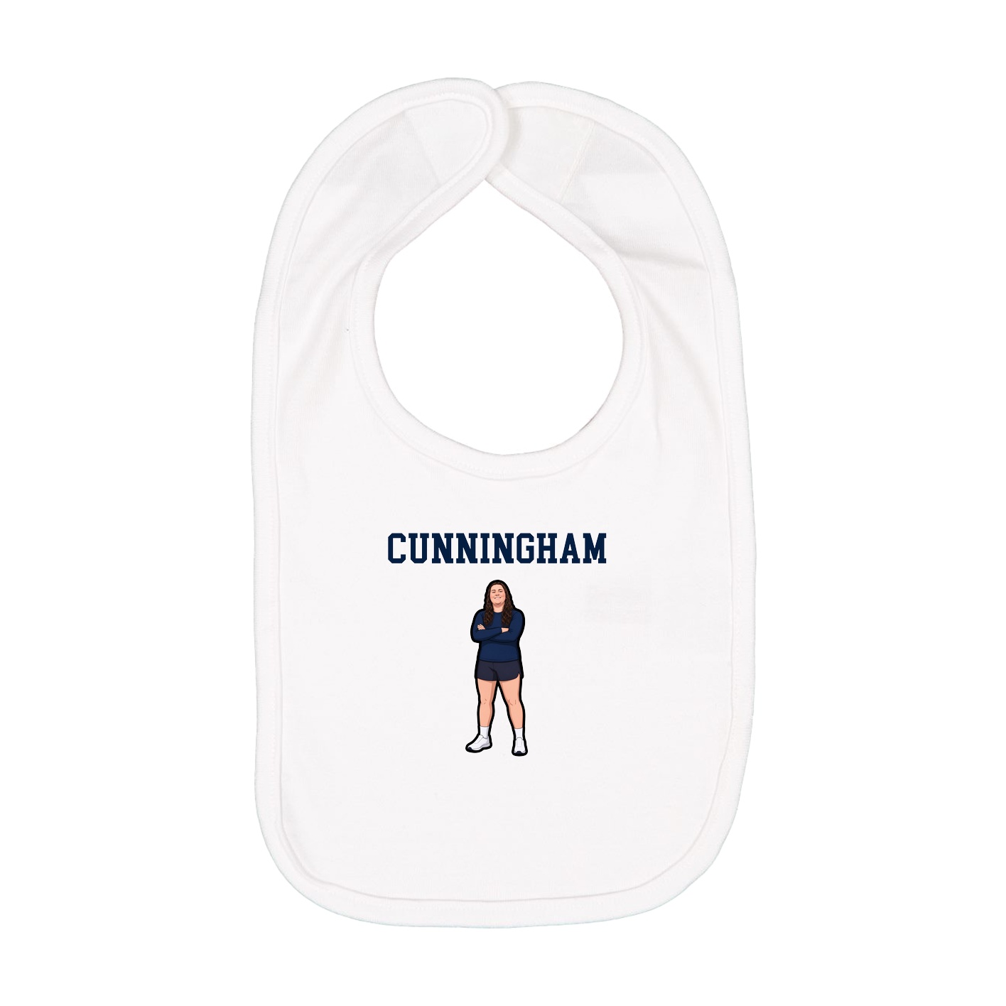 Infant Bib — Shirsey in White