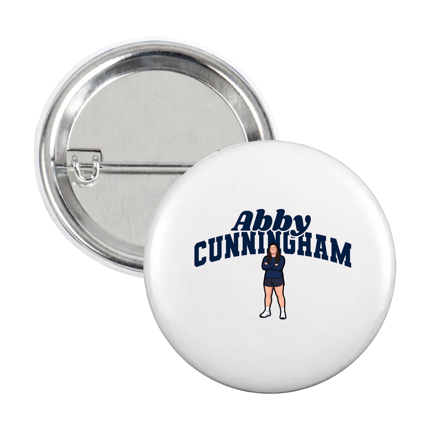 Game Day Button — Signature Arch in White