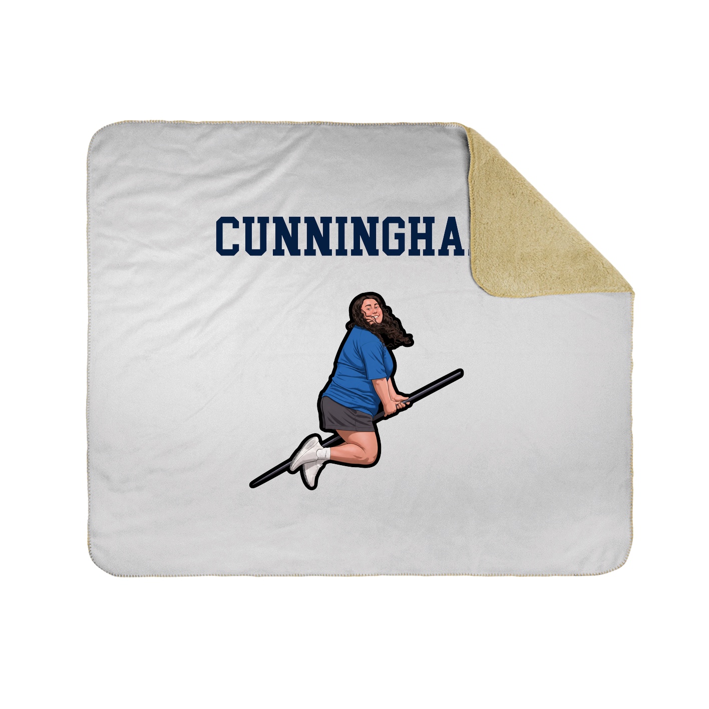 Throw Blanket — Shirsey in White