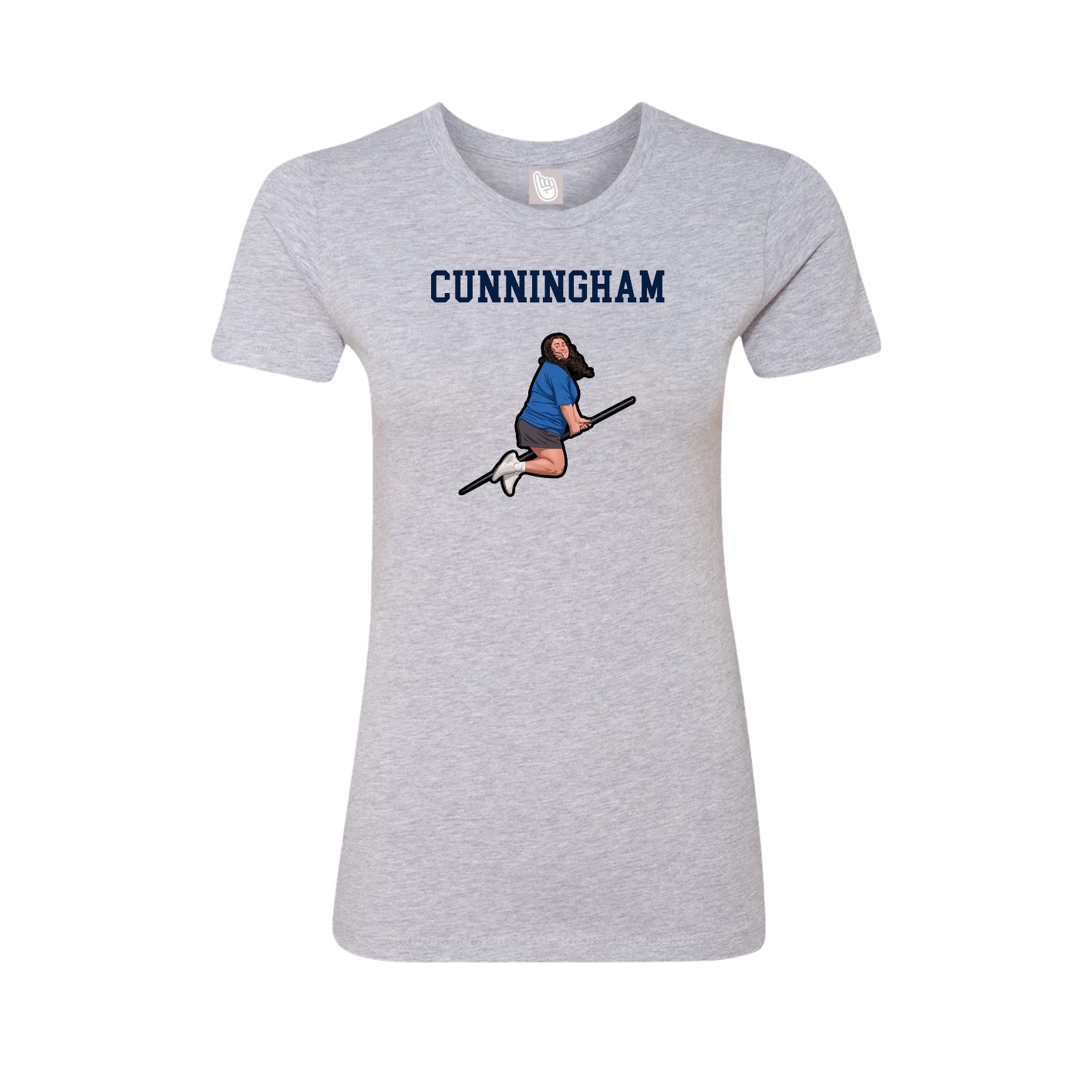 Fitted Women's Tee — Shirsey in Grey