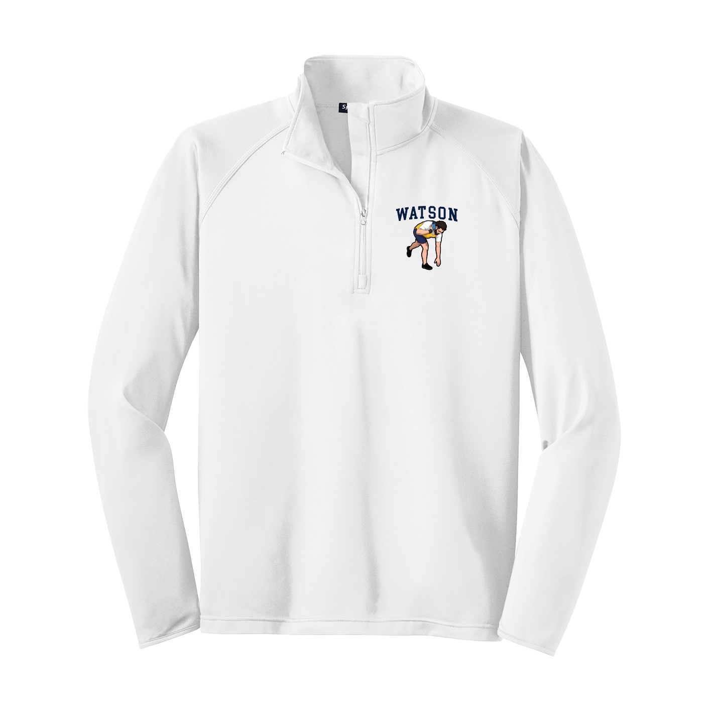 Q-Zip Pullover — Shirsey in White