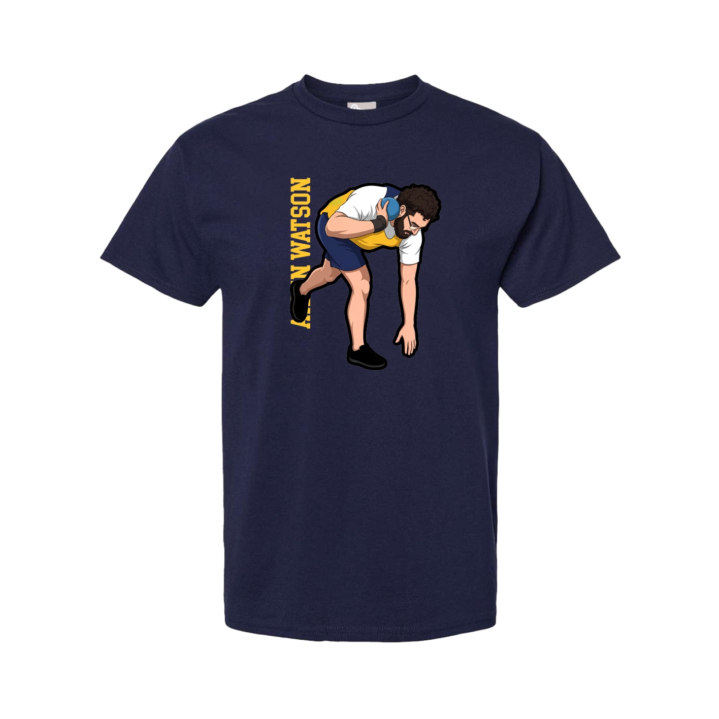 Youth Tee — Name Vertical in Navy