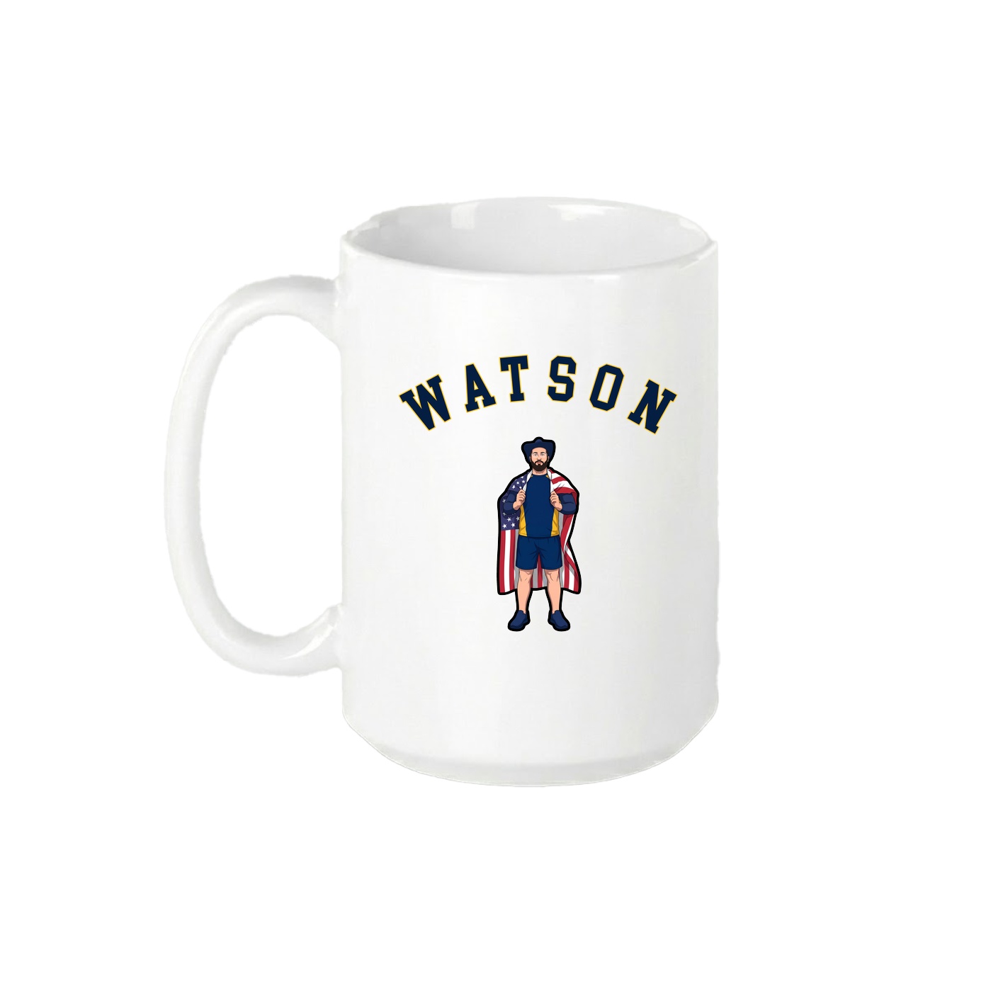 15oz Coffee Mug — Shirsey Arch in White