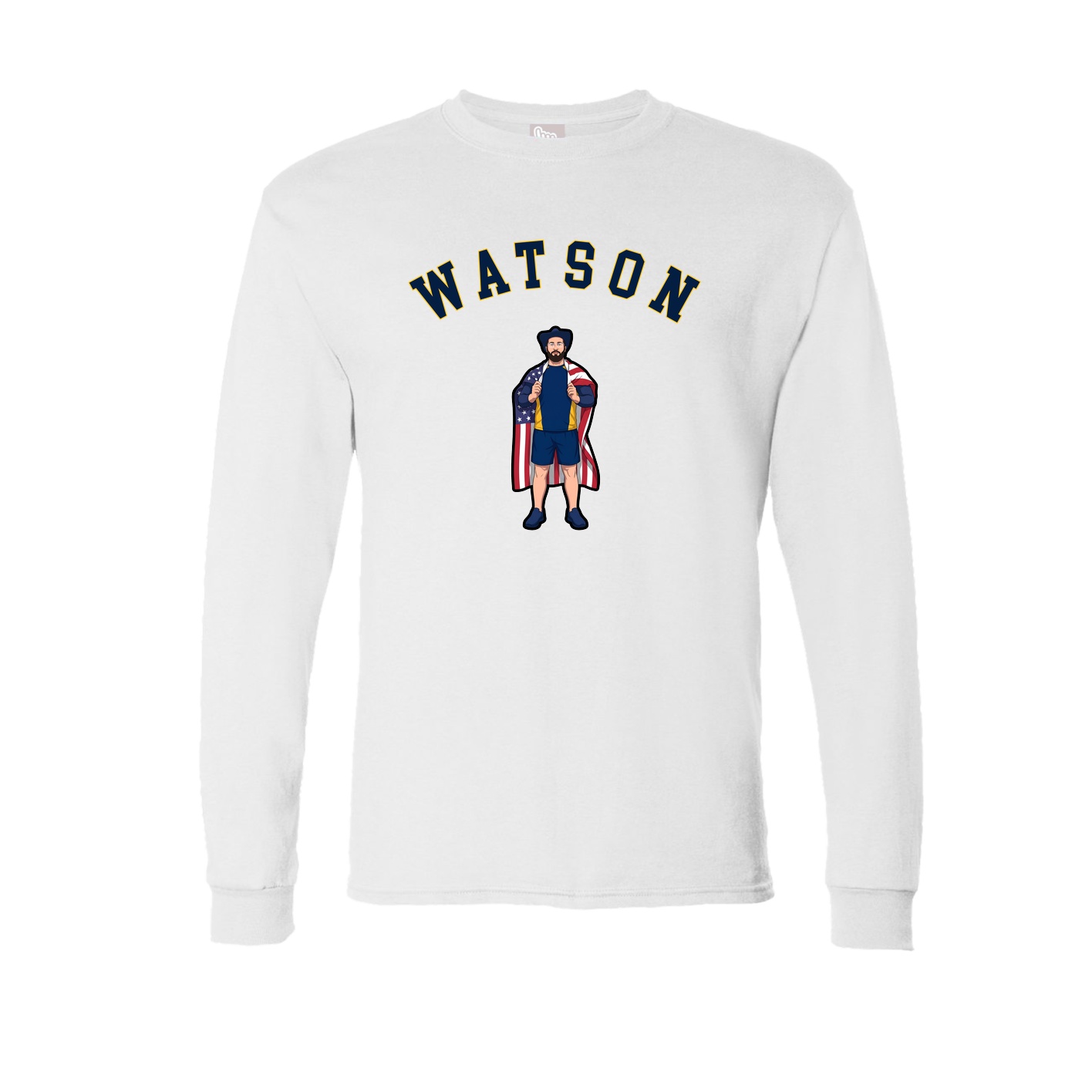 Long Sleeve Tee — Shirsey Arch in White