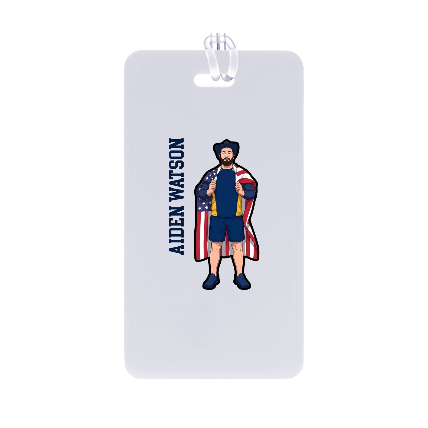 Bag Tag — Name Vertical in Classic