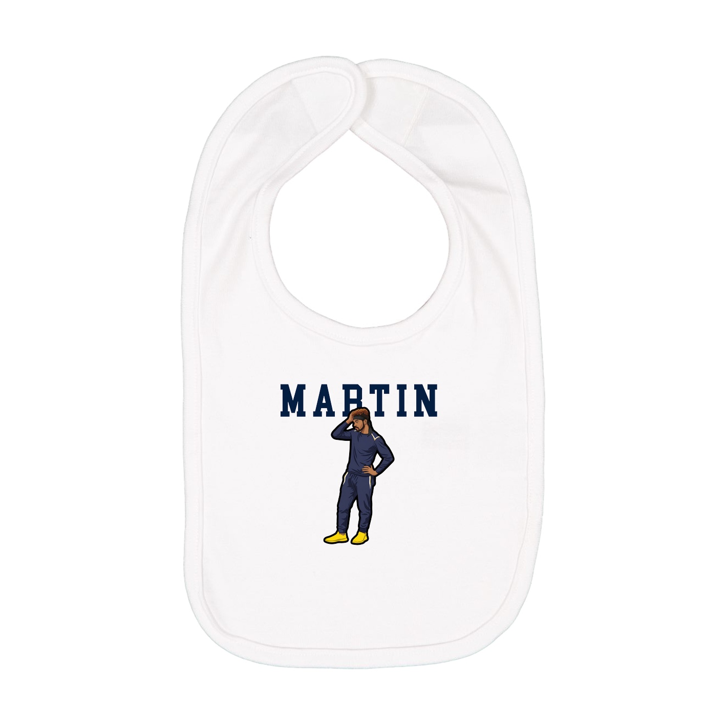 Infant Bib — Shirsey in White