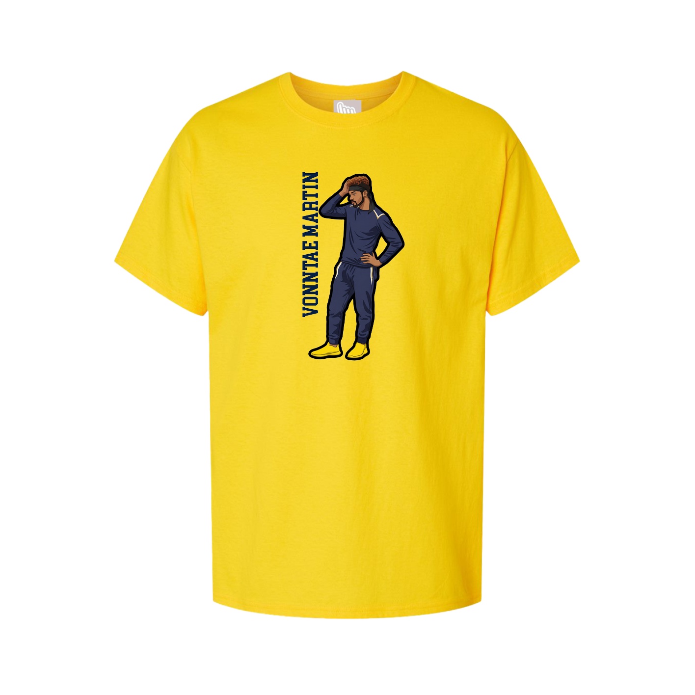 Youth Tee — Name Vertical in Gold