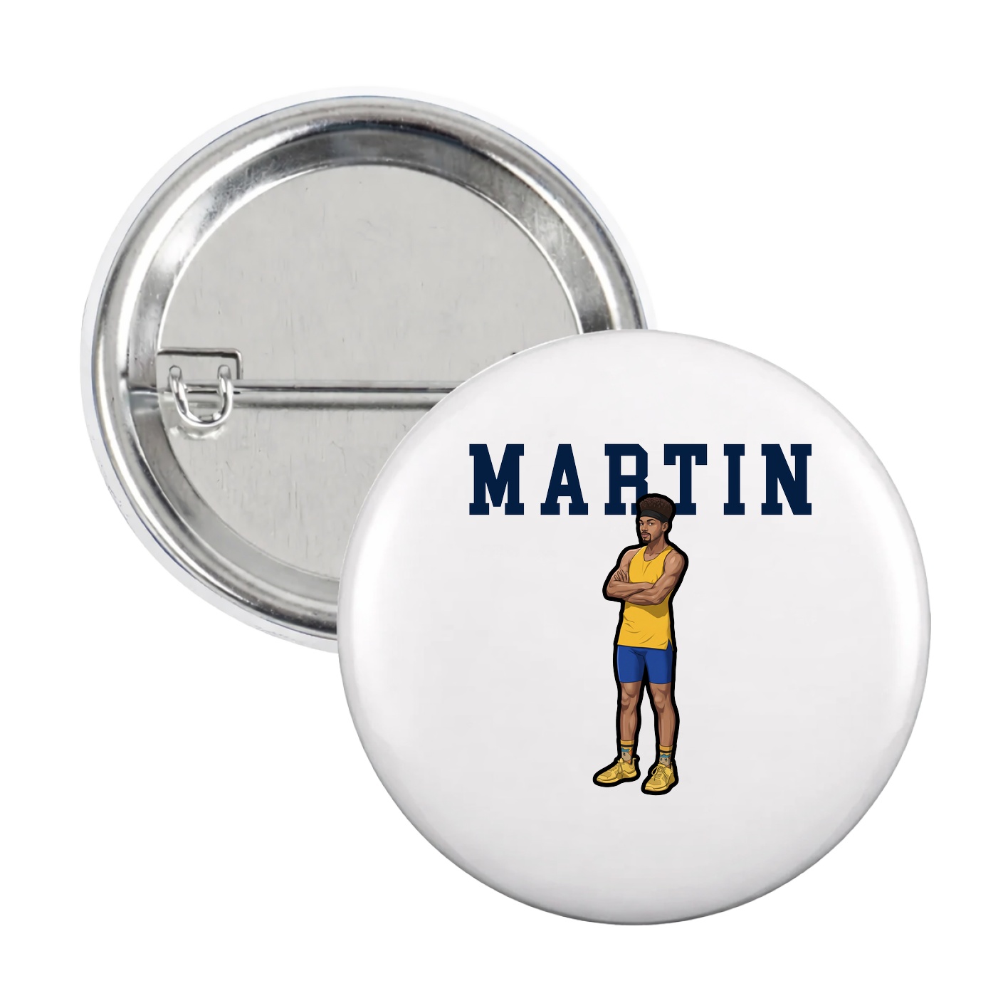 Game Day Button — Shirsey in White