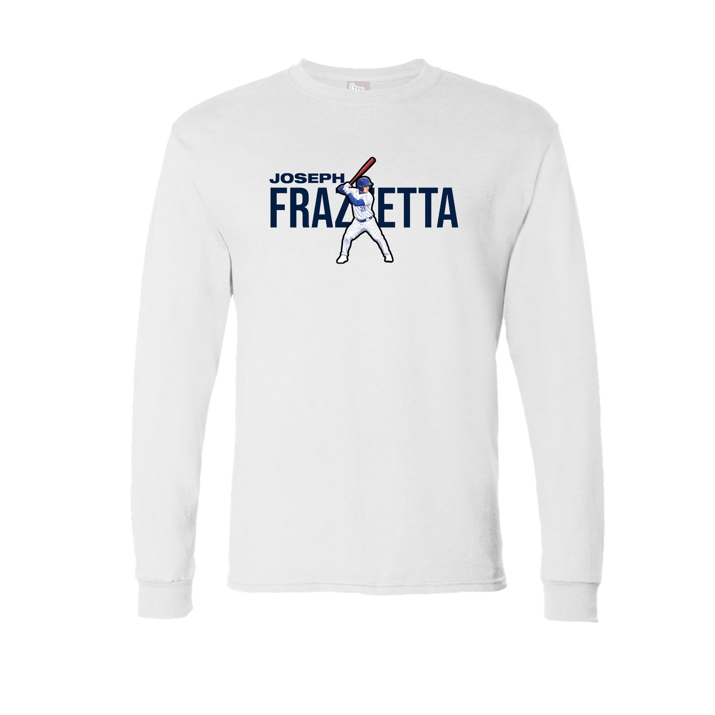 Long Sleeve Tee — Player Name in White